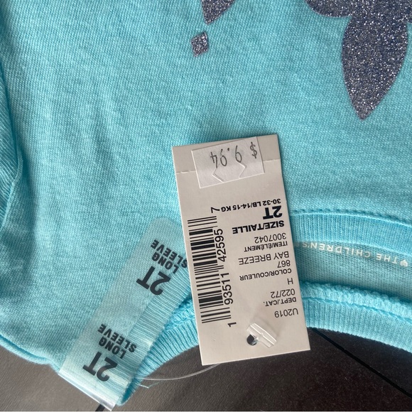 NWT The Children’s Place 3 pack toddler girl long sleeve graphic shirts size 2T - Picture 3 of 10